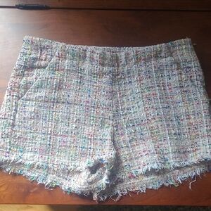 Maude Cream High Waist Shorts